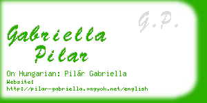 gabriella pilar business card